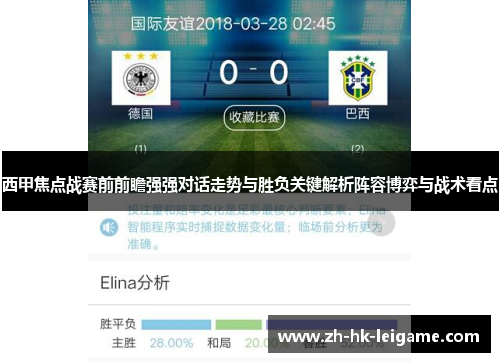 西甲焦点战赛前前瞻强强对话走势与胜负关键解析阵容博弈与战术看点 西甲焦点战赛前前瞻强强对话走势与胜负关键解析阵容博弈与战术看点